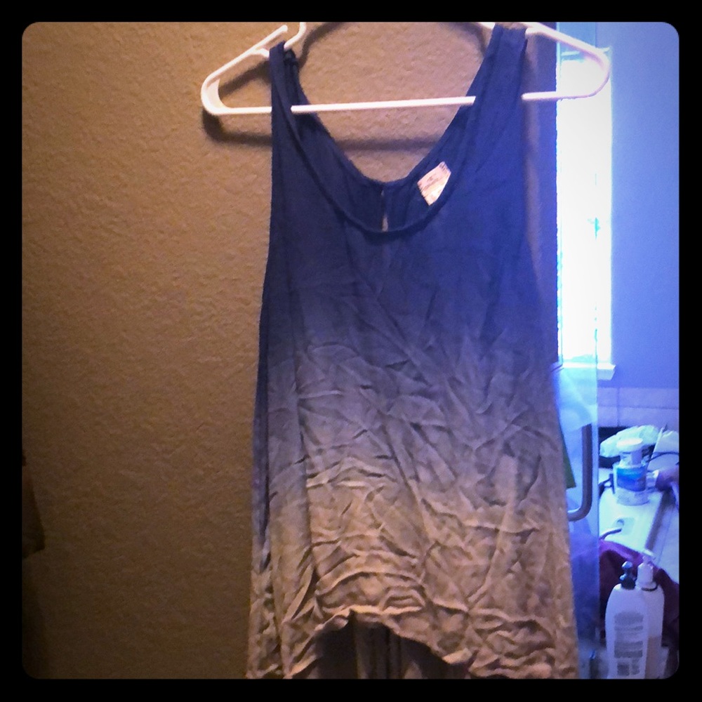 Tie die hi low beach day top from O’Neill
